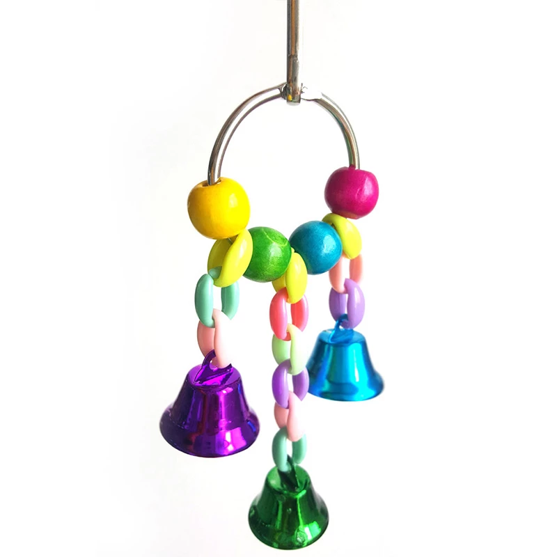 Colorful Beads Bells Parrots Toys