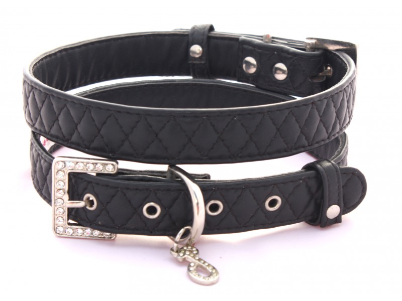 Black Leather Collar Imp (S)