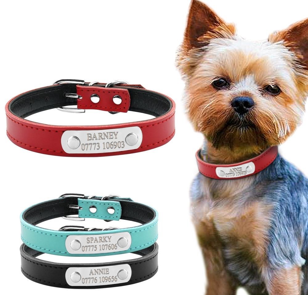 Leather Personalized Dog Collars